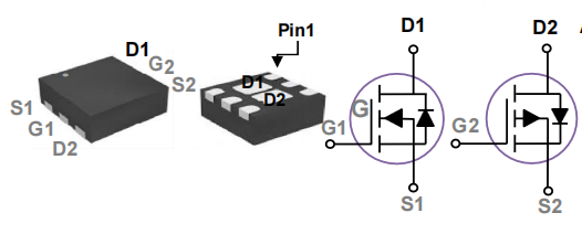 XR2221 N+P双通道上海场效应管，低导通内阻