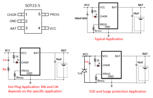 SA4354 36V 集成 OVP 保护 600mA 锂电池线性上海充电芯片