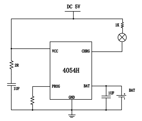 4054H 具有电源 OVP 功能的 500mA 上海单节锂离子电池线性充电器