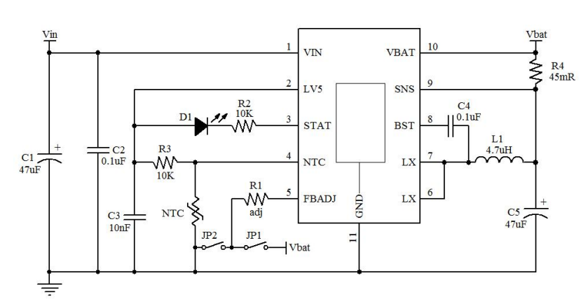 BC910上海 开关型单节锂电池充电管理芯片，3A同步降压锂离子充电器