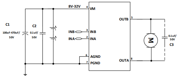 MX500HC上海直流风扇摇头电机驱动芯片，32V 0.5A持续电流 直流马达驱动电路