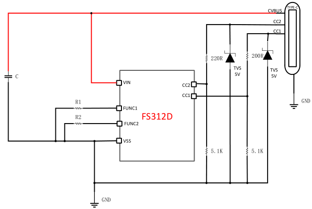 USB Type-C PD3.2快充协议智能触发芯片 上海FS312D