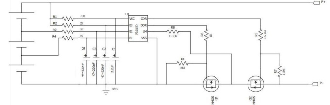 FM3450C 上海3节串联用锂电池保护IC