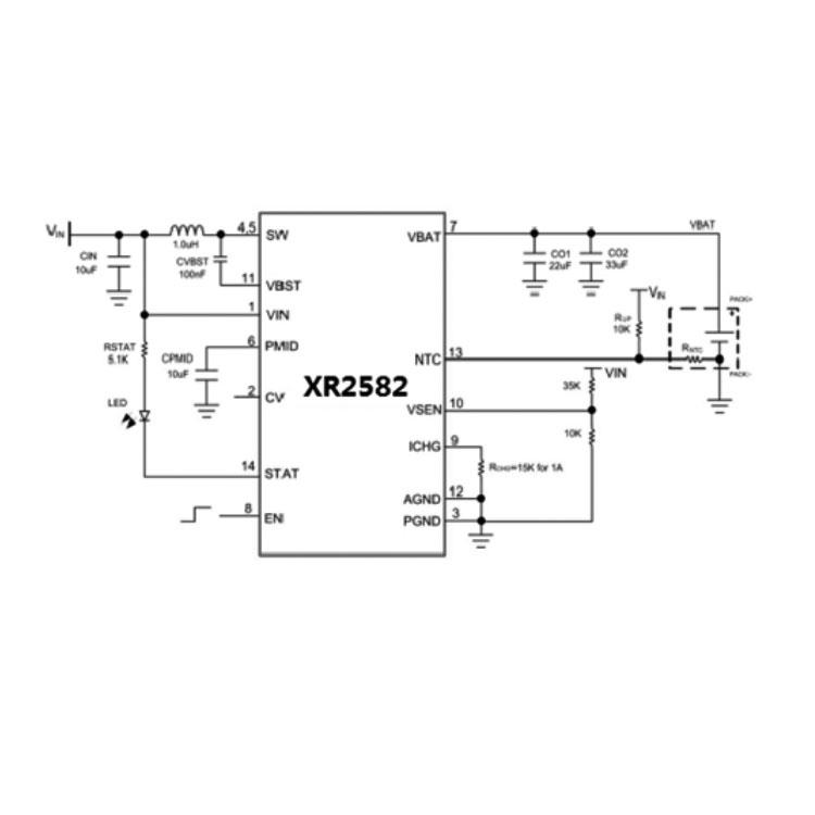 上海XR2582(双节锂电池充电IC）