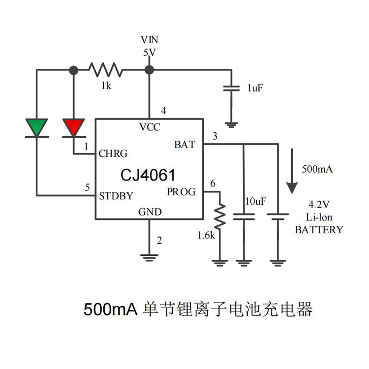 上海CJ4061（锂电池充电芯片）